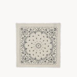 Kujten Small Bandana Scarf Hachiko in oat white (small)